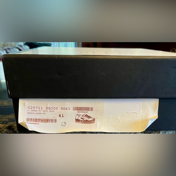 Gucci 41,10.5 Greggio Canvas Lace-Up Platform Espadrilles Shoes NWT - Picture 11 of 11